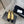 ballet flats gold black lambskin canvas