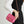 FLAP BAG 17CM PINK LAMBSKIN GOLD HARDWARE