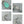 BOHEME 16 MOTIF TURQUOISE DIAMOND SILVER NECKLACE