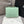 MINI SQUARE FLAP BAG 17CM AQUA CAVIAR SILVER HARDWARE