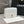MINI SQUARE FLAP BAG 17CM WHITE CAVIAR SILVER HARDWARE