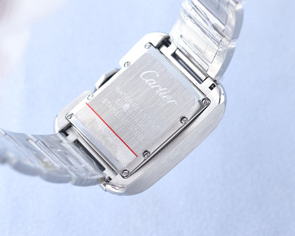 TANK ANGLAISE 30 SILVER DIAMOND BEZEL