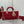 MEDIUM LADY D-JOY 26 RED PATENT CALFSKIN