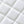 MINI RECTANGLE FLAP BAG TOP HANDLE 20CM WHITE LAMBSKIN SILVER HARDWARE