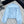 Moncle 25 Stand-Up Collar Double Zip Jacket Blue Cotton amd Polyester  267975