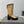 CC 25S Round Toe Mid-Heel Zippered High Boots in Brown Black Cowhide 442488