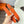 H VOLTE-FACE BELT 38MM GOLD BUCKLE & REVERSIBLE ORANGE AND BLACK LEATHER