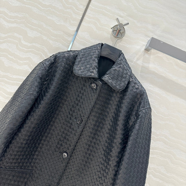 BV Jacket in Dark Brown Lambskin