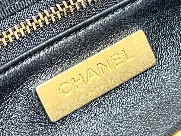 CC 25P Mini 31 Bag in Black Lambskin and Suede