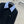 Miumiu Detachable Shirt Cardigan Black Mix Blue Collar and Cashmere