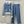CC 25 Collar Jacket and Casual Trousers Waffle Suit Blue Rayon
