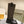 Fendi Long Boots F Pattern Black and Brown Cowhide 463748