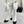 CC 25A Pleated-Collar Bow-Tie Stretch High Boots White Lambskin 473358