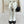 CC 25A Pleated-Collar Bow-Tie Stretch High Boots White Lambskin 473358