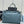Pra Lux Soft Waxed Leather 1BA439 Extra Large 42cm Handbag Slate Blue 267473