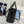 Pra Double Shopping Bag 32cm Black Cowhide 267277