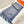 HM 25 Double- Sided Small H Puzzle Scarf 180cm Cashmere Mottled Gray Marble Blue 825641