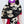 CC 25 Scarf 140cm Black and White Silk Cashmere 825604