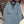 CC Vintage Suit Woolen Bow Neck Dress Blue Wool