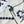 CC Double-Sided Velvet Square Scarf 140cm White Cashmere 828703