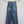 CD 25SS Laser Printed Stripe Pattern Wide-Leg Jeans Blue Cotton 306516