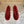 BV 25SS Shearling Ballerina in Wine Red Wool Sheepskin