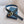 CD Belt 35mm Black Blue Leather Gold Buckle