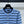 CC 25 Round Neck Striped Knitted Wool Blue Cardigan