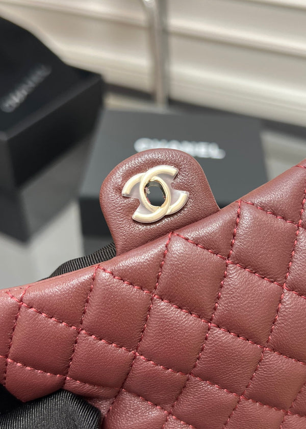 CC 25A Super Mini Bag 12.5cm Red Lambskin