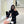 CC Velvet Bow-Tie Long Down Black Jacket