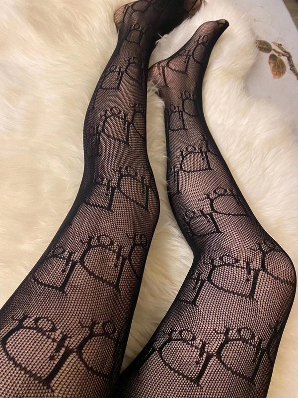 CD fishnet pantyhose