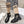 CD High Stocking Riding Boots Nude Black Cowhide 565794