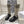 CD Hight Stocking Riding Boots Taupe Black Cowhide 565793