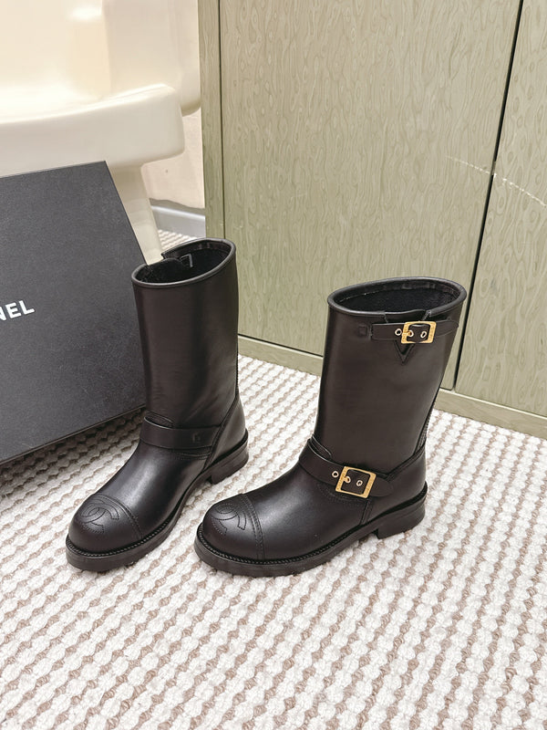 Chanel Vintage Chelsea Boots Black Calfskin 567774