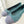 Chanel 25 Ballet Flat Green Mix Gray Suede 566822