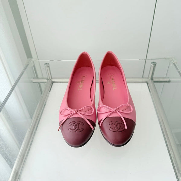ballet flats pink mix burgundy  lambskin 566821