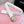 CC Stamp Buckle Women Belt 30mm Elastic White Cowhide 196841