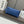 Loewe Puzzle Fold 22cm Handbag in Blue Glossy Calfskin 274150