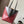 LOE 31 Medium Puzzle Fold Tote In Burgundy Mix Chocolate Glossy Cowhide 274321