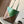 LOE 31 Medium Puzzle Fold Tote In Amber Hunter Green Glossy Cowhide 274319