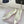 Jimmy Choo 26WF Pointed Toe Rhinestone Bow Chunky Heel White  Sheepskin 573542