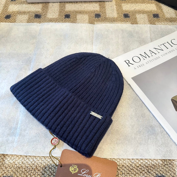 Loro Piana Classic New Style Dark Blue Hat Knitting 961811
