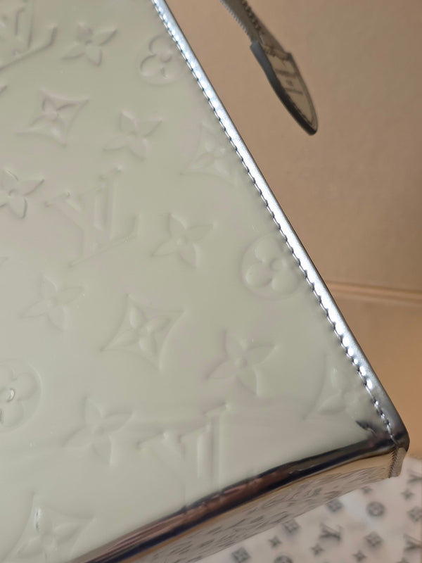 LV Mirrored Clutch Silver Monogram Canvas 274812