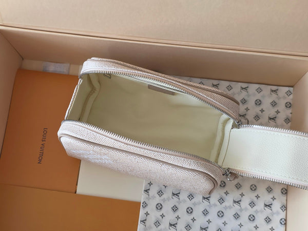 LV Dopp Kit Toilet Pouch Apricot Monogram Canvas 274855