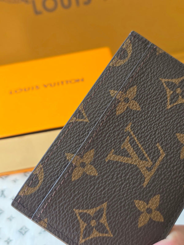 LV Card Holder Cat Business Brown Monogram Canvas 274990