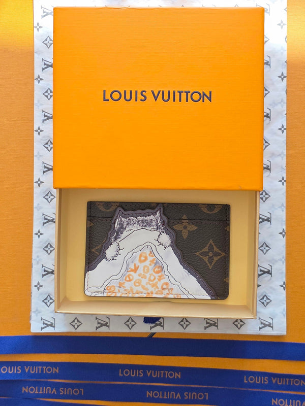 LV Card Holder Cat Business Brown Monogram Canvas 274990