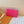 LV Key Pouch S Rose Red PVC Fabric with Leather 275142