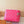 LV Nice Mini Toiletry Bag Rose Red Monogram Canvas 275166