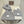 Hermes Classic Hat & Scalf Set Gray Rabbit Fur 980203