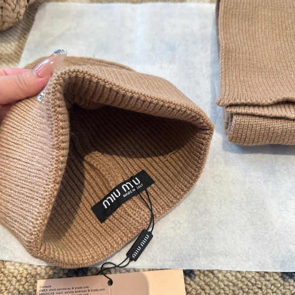 Miu Miu Brown Wool Knit Set 979748